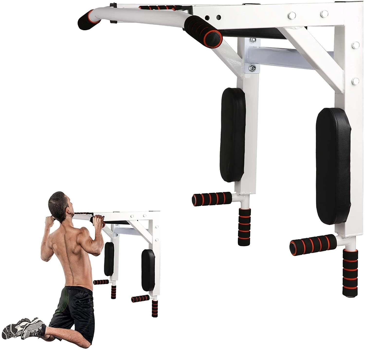 Wall Mounted Pull Up Bar Multi-Grip Dip Bar Multifunctional Power Tower Exercise Equipment Home Gym Wall Mounted Pull Up Bar Multi-Grip Dip Bar Multifunctional Power Tower Exercise Equipment Home Gym