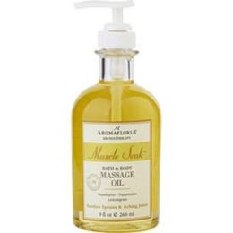 Muscle Soak By Aromafloria Bath And Body Massage Oil 9 Oz Blend Of Eucalyptus, Peppermint, And Lemongrass For Anyone