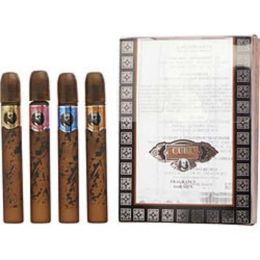 Cuba Variety By Cuba 4 Piece Mini Variety With Cuba Gold, Red, Blue, & Orange & All Are 0.17 Oz For Men