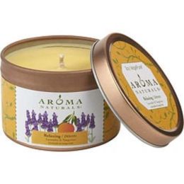 Relaxing Aromatherapy By Relaxing Aromatherapy One 2.5x1.75 Inch Tin Soy Aromatherapy Candle.  Combines The Essential Oils Of Lavender And Tangerine T