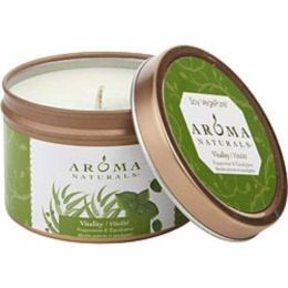 Vitality Aromatherapy By Vitality Aromatherapy One 2.5x1.75 Inch Tin Soy Aromatherapy Candle. Uses The Essential Oils Of Peppermint & Eucalyptus To Cr