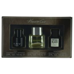 Kenneth Cole Variety By Kenneth Cole 3 Piece Mini Variety With Kenneth Cole Black, Kenneth Cole Reaction & Kenneth Cole Vintage Black & All Are Edt Sp