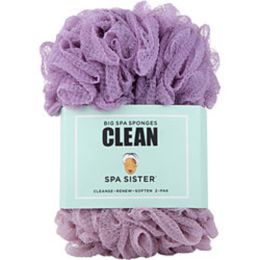 Spa Accessories By Spa Accessories Spa Sister Jumbo Sponge 2 Pack (lavander & Mauve) For Anyone