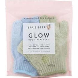 Spa Accessories By Spa Accessories Spa Sister Twin Exfoliating Gloves Treatment (sage & Blue) For Anyone