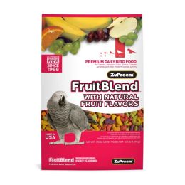 ZuPreem FruitBlend with Natural Flavor Pelleted Bird Food for Parrots and Conures 3.5 lb