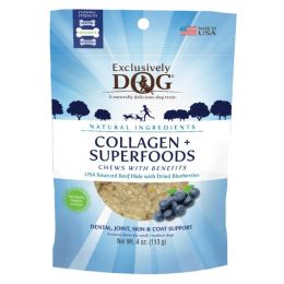 Exclusively Pet Collagen & Superfoods Chews w/Benefits Blueberry  1ea/4 oz