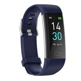 S5 Fitness Tracker Smart Watch Sports Watch Bracelet blood pressure fitness heart rate meter step temperature waterproof sports bracelet (colour: blue)