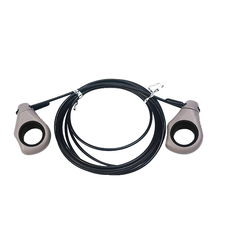 Gym Home Exercise Adjustable Length Finger Ring Handle Fitness Jump Rope Gym Home Exercise Adjustable Length Finger Ring Handle Fitness Jump Rope