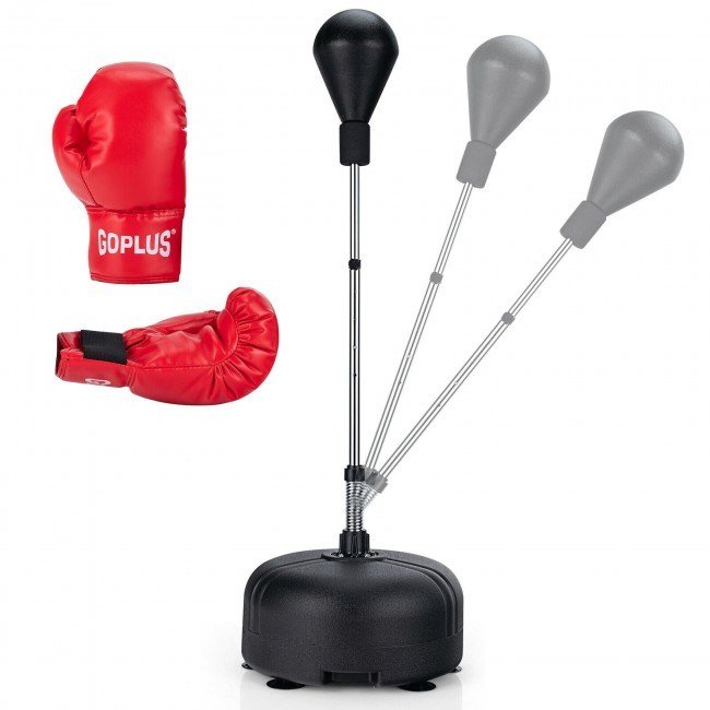 Both Adults And Kids Hand-Eye Coordination Ability Adjustable Height Boxing Punching Bag Stand Set Both Adults And Kids Hand-Eye Coordination Ability Adjustable Height Boxing Punching Bag Stand Set