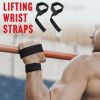 Weight Lifting Belt Leather Fitness Belt for Strength Training Unisex Black